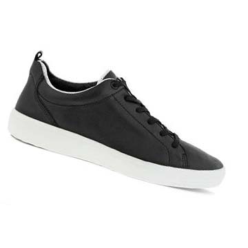 Men's Ecco Soft 7 Craze Sneakers Black / White | USA 631YXF